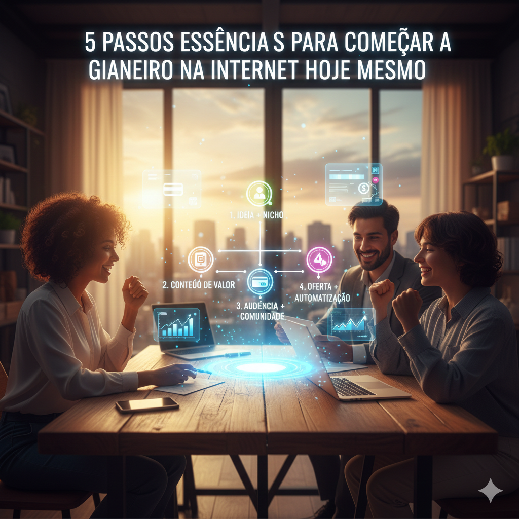  Passos Essenciais para Ganhar Dinheiro na Internet com Método (Gestão + Automação + IA) | Fullweb