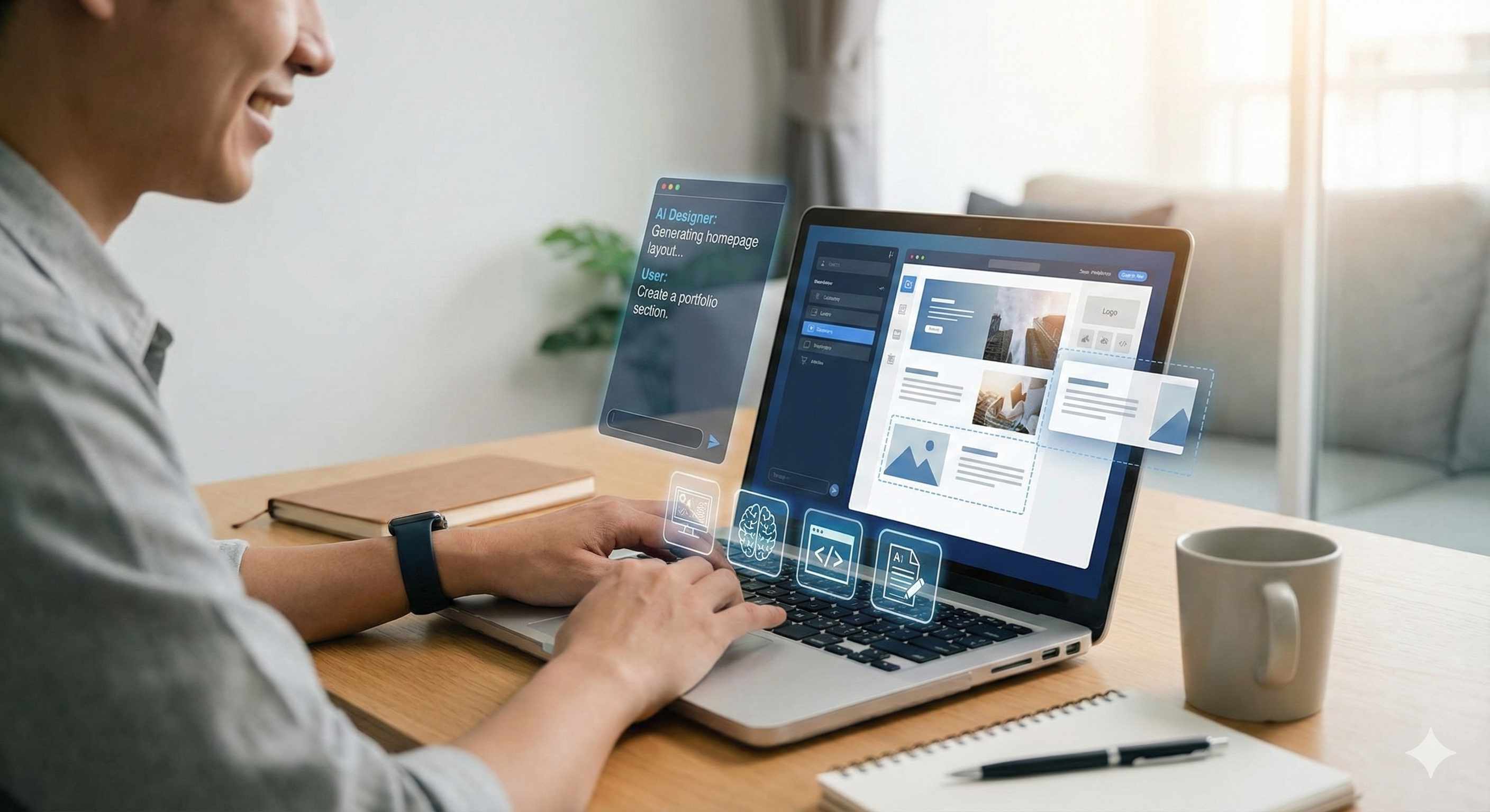 Como criar um website com IA 