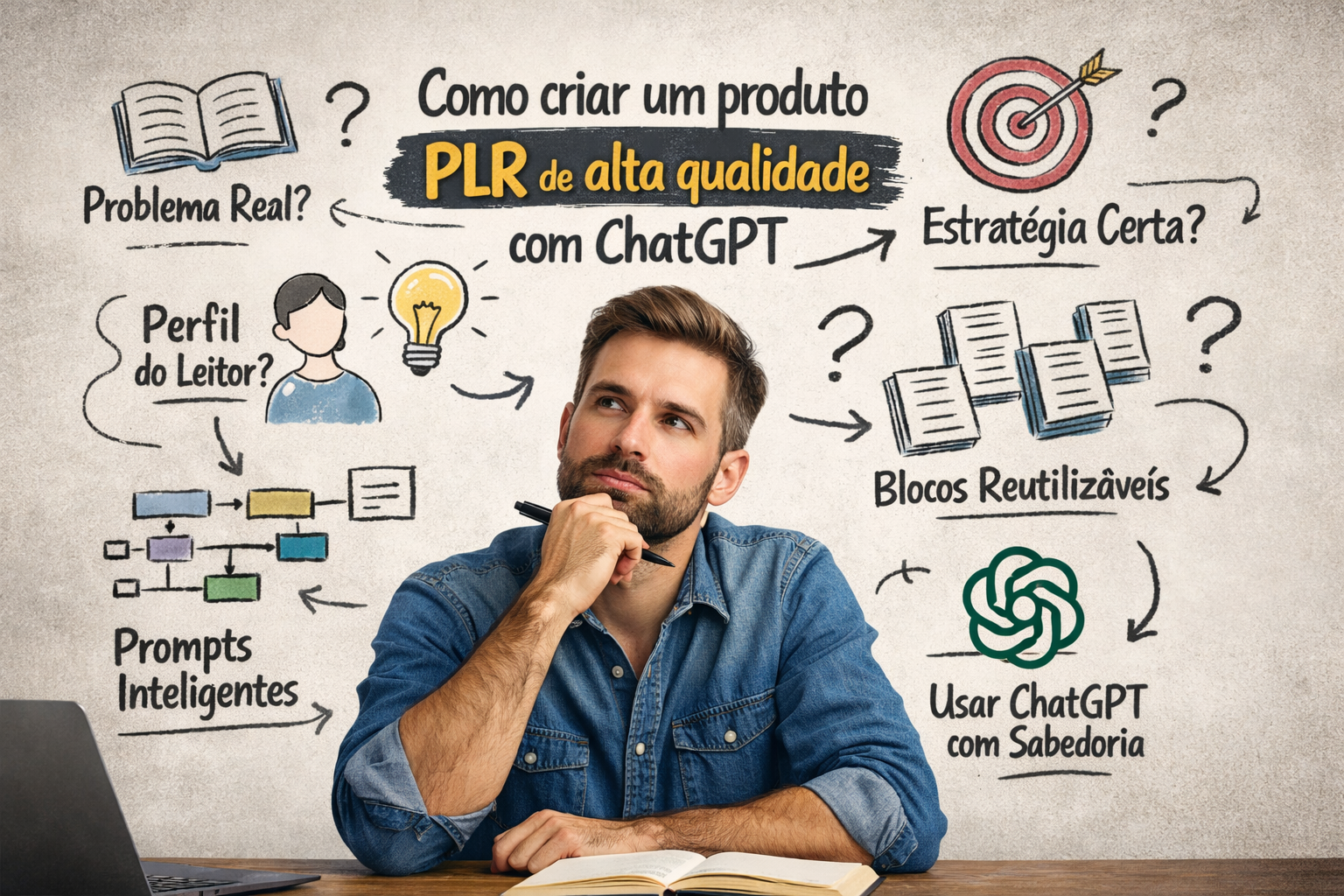 Como criar um produto PLR de alta qualidade com ChatGPT