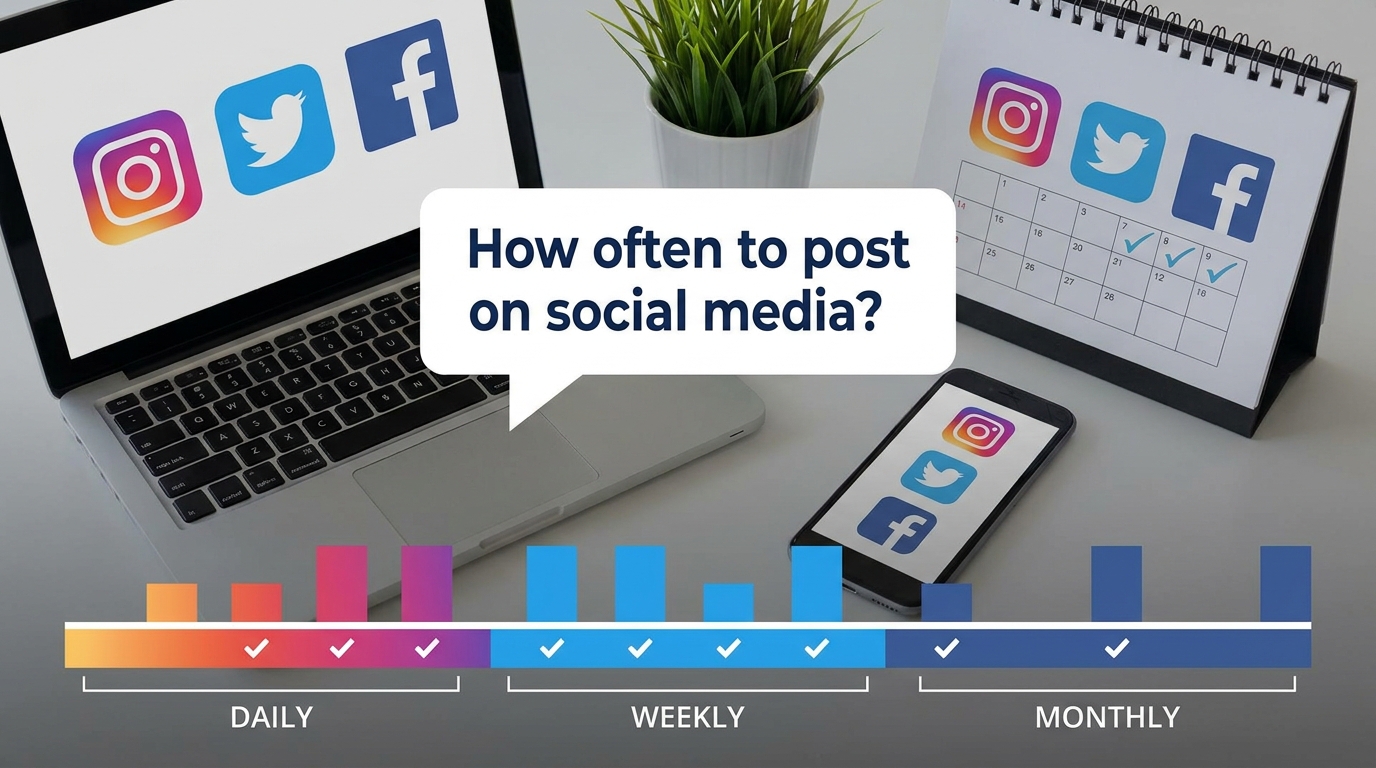 Com que frequência postar nas redes sociais?