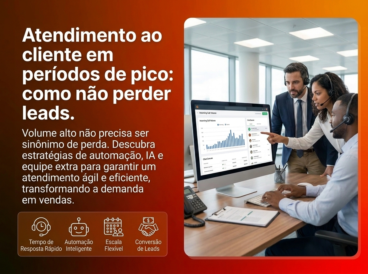 Atendimento em períodos de pico: como não perder leads